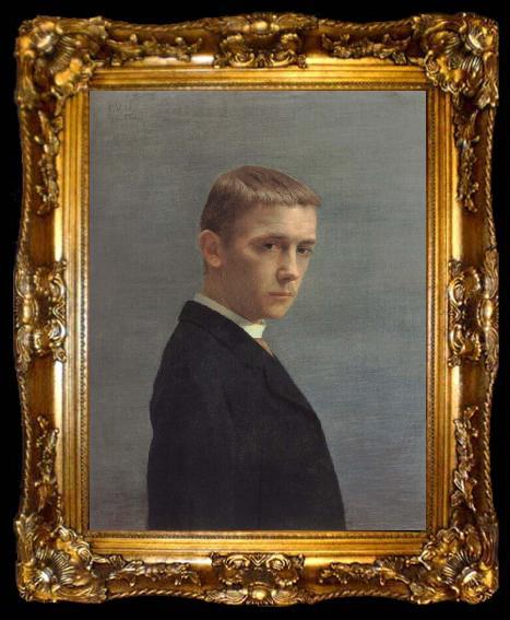 framed  Felix Vallotton Self-Portrait at the Age of Twenty, ta009-2